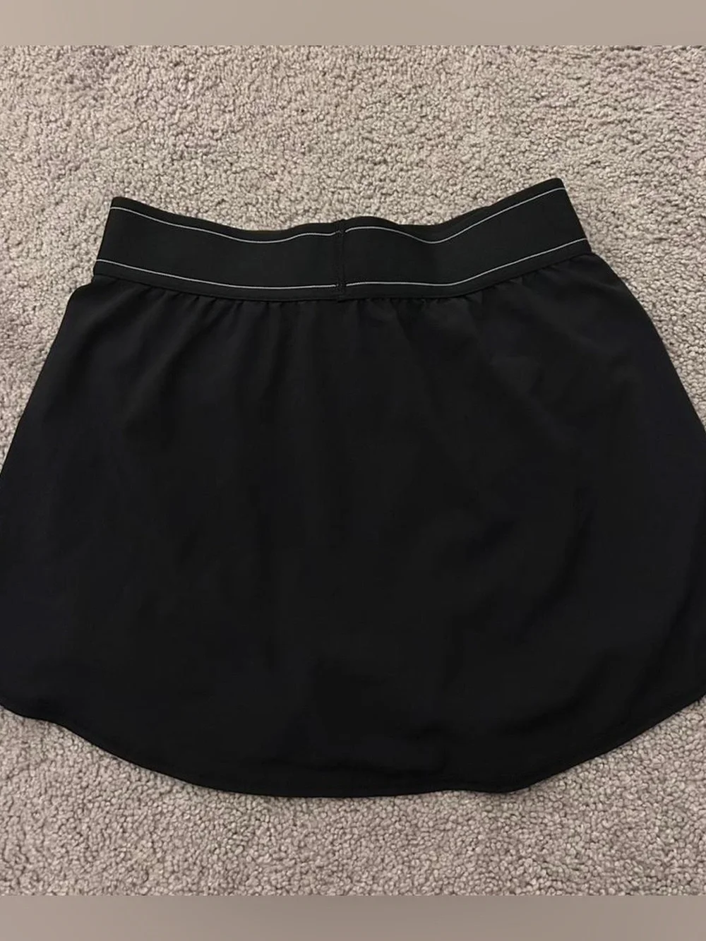 ALO Yoga Black Circle Skirt with Elastic Waistband